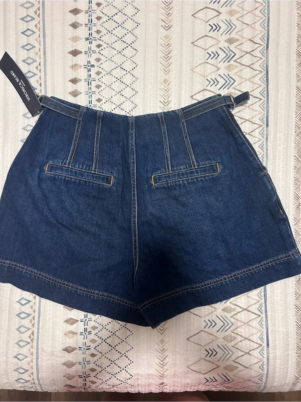 Veronica Beard Jaffe Short High Rise Jeans - Bright Blue size 29 NWT